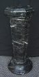 Black Marguina Marble Column 65cm For Sale