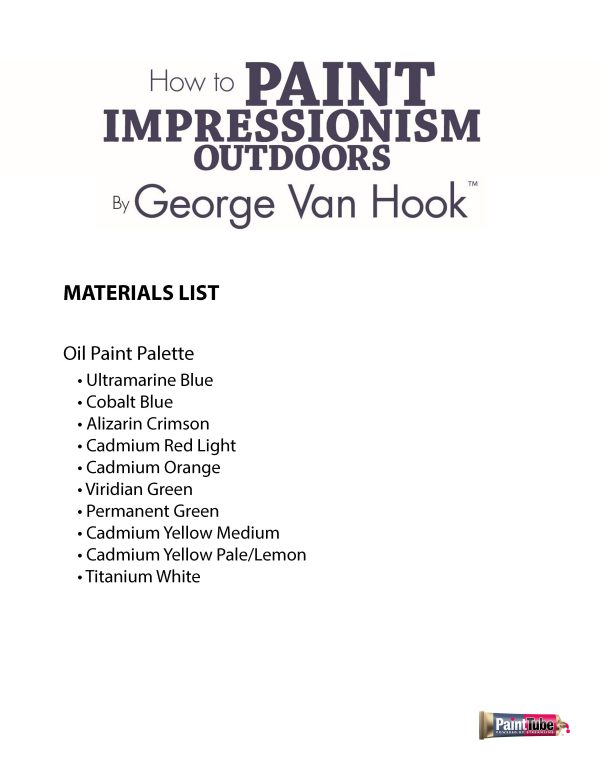 George Van Hook: How to Paint Impressionism Outdoors Fashion