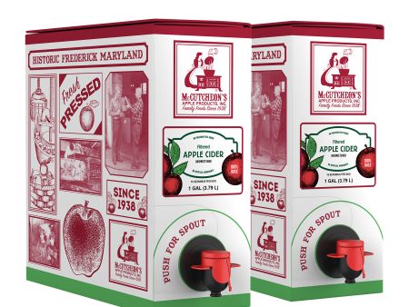 2 Filtered Apple Cider Gallon Box Bundle For Sale