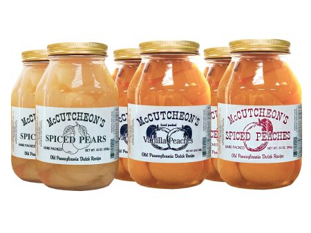 6 Mixed Peaches and Pears Quart Bundle For Discount