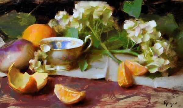 Daniel Keys: Hydrangeas and Oranges Online Sale