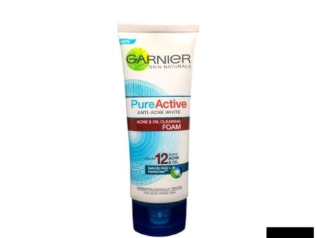 Garnier Skin Naturals Pure Active Anti-Acne White Foam 100ml Sale