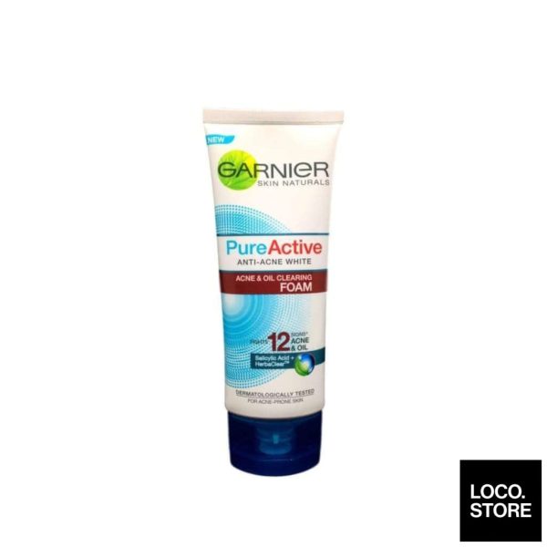 Garnier Skin Naturals Pure Active Anti-Acne White Foam 100ml Sale