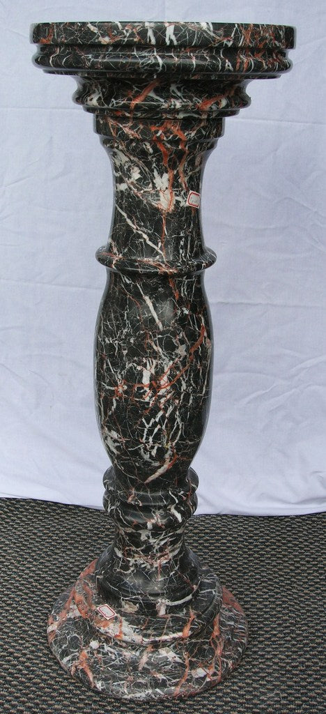 Black Azalia Marble Column 87cm Online Hot Sale