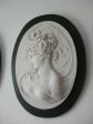 Lady Head Oval Cameo plaques pair Online Hot Sale