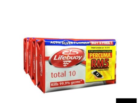 Lifebuoy Bar Total 10 110g (3 bars free 1) on Sale