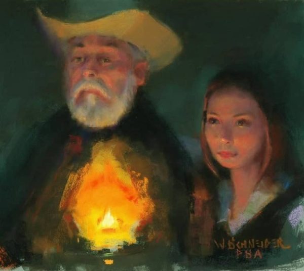 William A. Schneider: Inner Flame (Pastel) For Discount