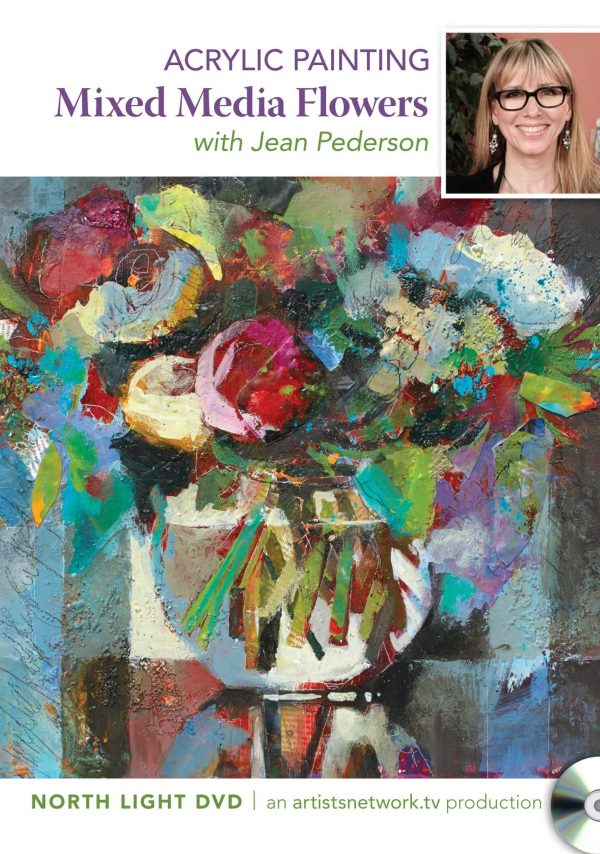 Jean Pederson: Acrylic Painting - Mixed Media Flowers Hot on Sale