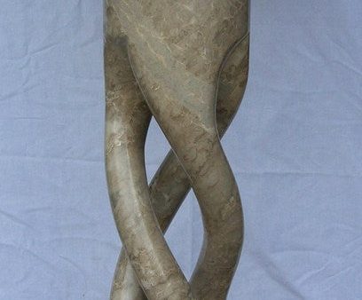 Mountain Camelia Twist Column With Roman Head For Sale