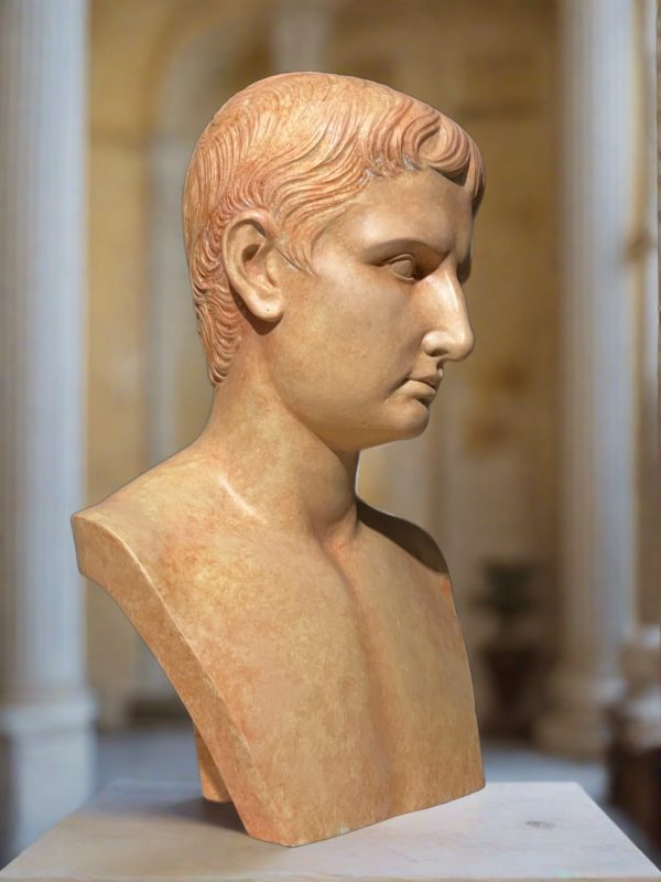 Augustus Caesar in antique terracotta Discount