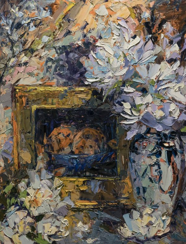 Cynthia Rosen: Still Life With Palette Knife Supply