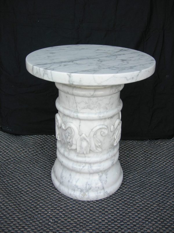 White Italian veined Marble Table Online Hot Sale