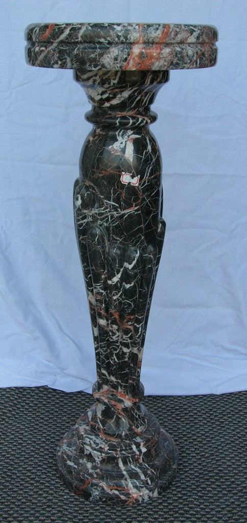 Black Azalia Marble Column Rib 86cm Online now