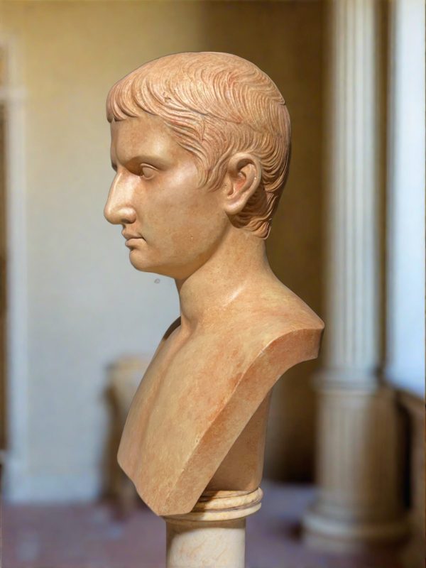 Augustus Caesar in antique terracotta Discount