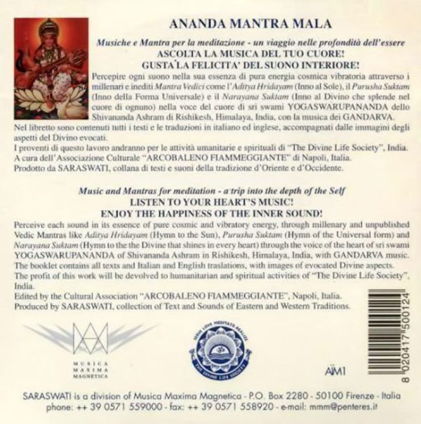 GANDARVA - Ananda Mantra Mala . CD + miniBook For Sale