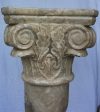 Mountain Camelia Twist Column With Roman Head For Sale