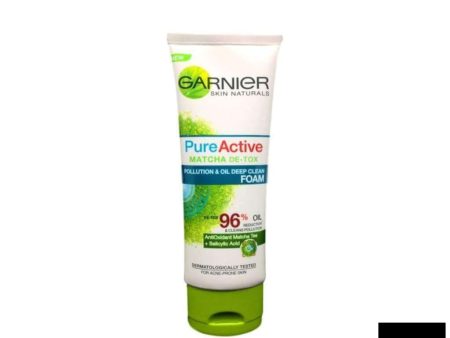 Garnier Skin Naturals Pure Active Matcha De-Tox Foam 100ml Fashion