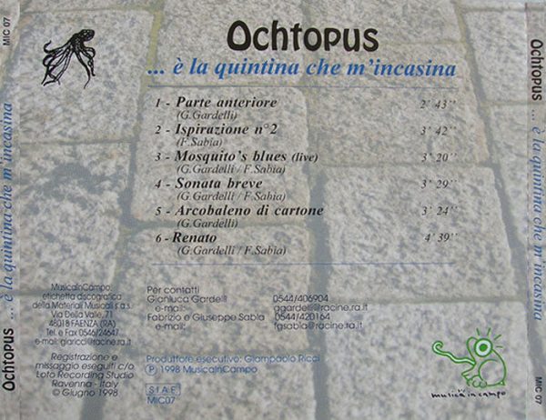 OCHTOPUS - E  la quintina che m incasina . CD Supply