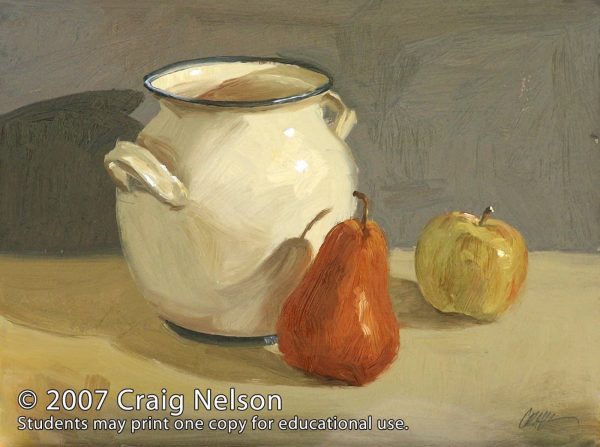 Craig Nelson: A Solid Start in Oil Painting: Still Life For Sale