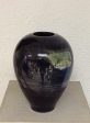 Ancient Black Marble Orb Vase For Cheap