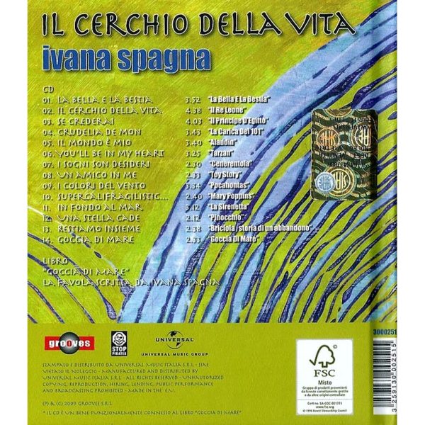 IVANA SPAGNA - Il Cerchio Della Vita . CD + Booklet For Discount