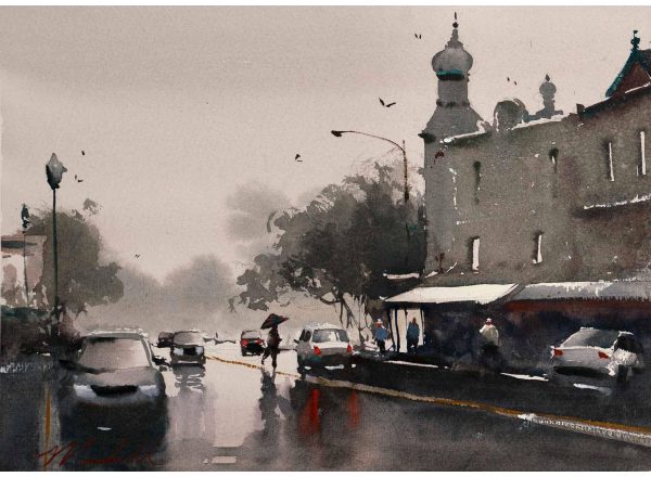 Dan Marshall: Cityscapes in Watercolor Fashion