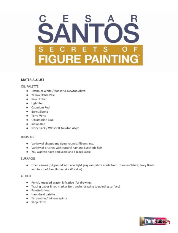 Cesar Santos: Secrets of Figure Painting For Cheap