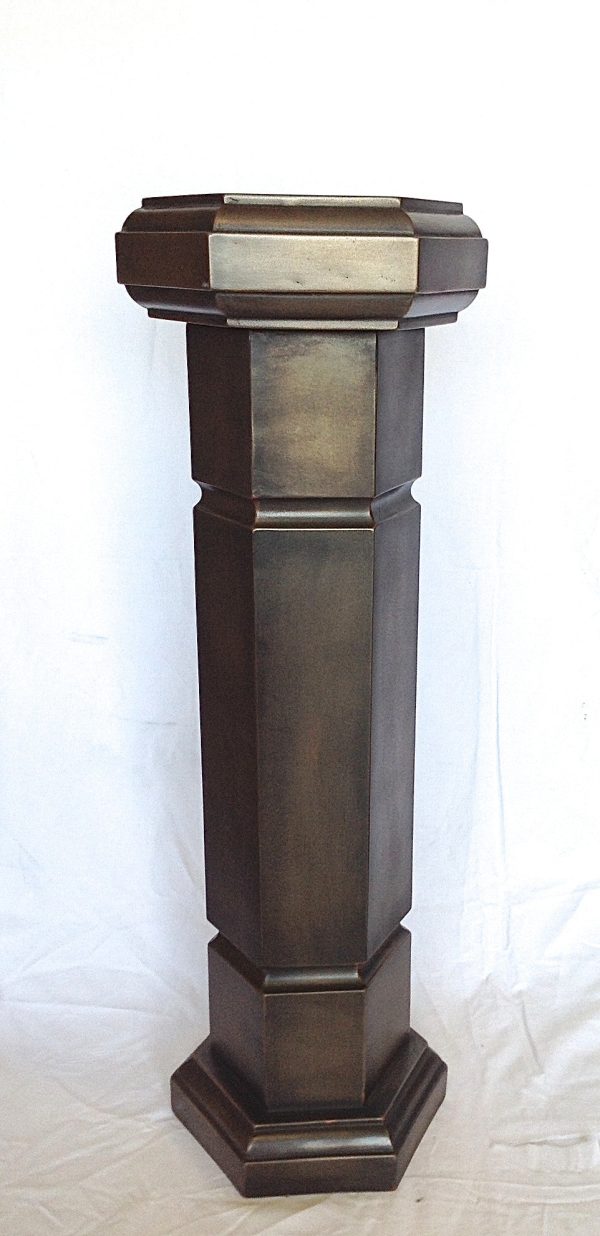 Column Six Sided Bronze 70 CM Cheap