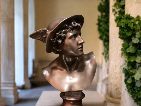 Mercury Bust In Bronze and Copper Online