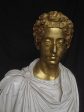 Commodus Bust With Gilt head Cheap