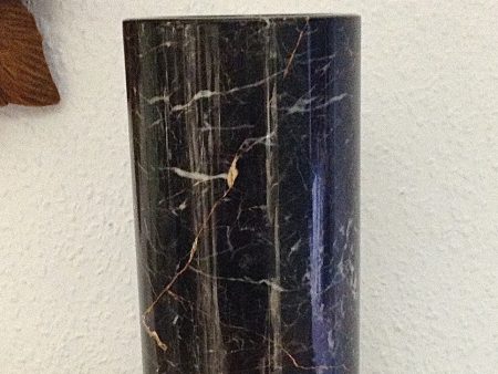 Black Ice Marble Pencil Vase Supply