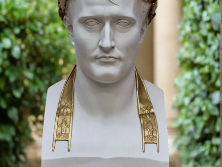 Napoleon As Caesar White With Antique Gilt Wreath. Discount