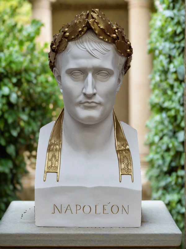 Napoleon As Caesar White With Antique Gilt Wreath. Discount