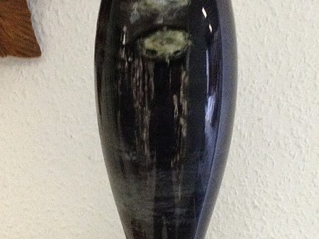 Ancient Black Marble Plug Vase. For Discount