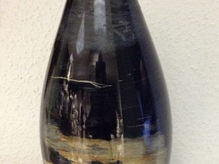 Ancient Black Marble Egg Shape Vase Hot on Sale