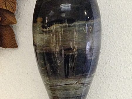 Ancient Black Marble Lrg Plug Vase Online Hot Sale