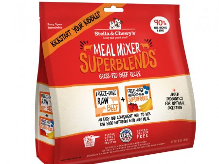 Stella & Chewy s Freeze Dried Raw Grass Fed Beef Meal Mixer SuperBlends Grain Free Dog Food Topper Online now